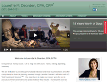 Tablet Screenshot of deardencpa.com